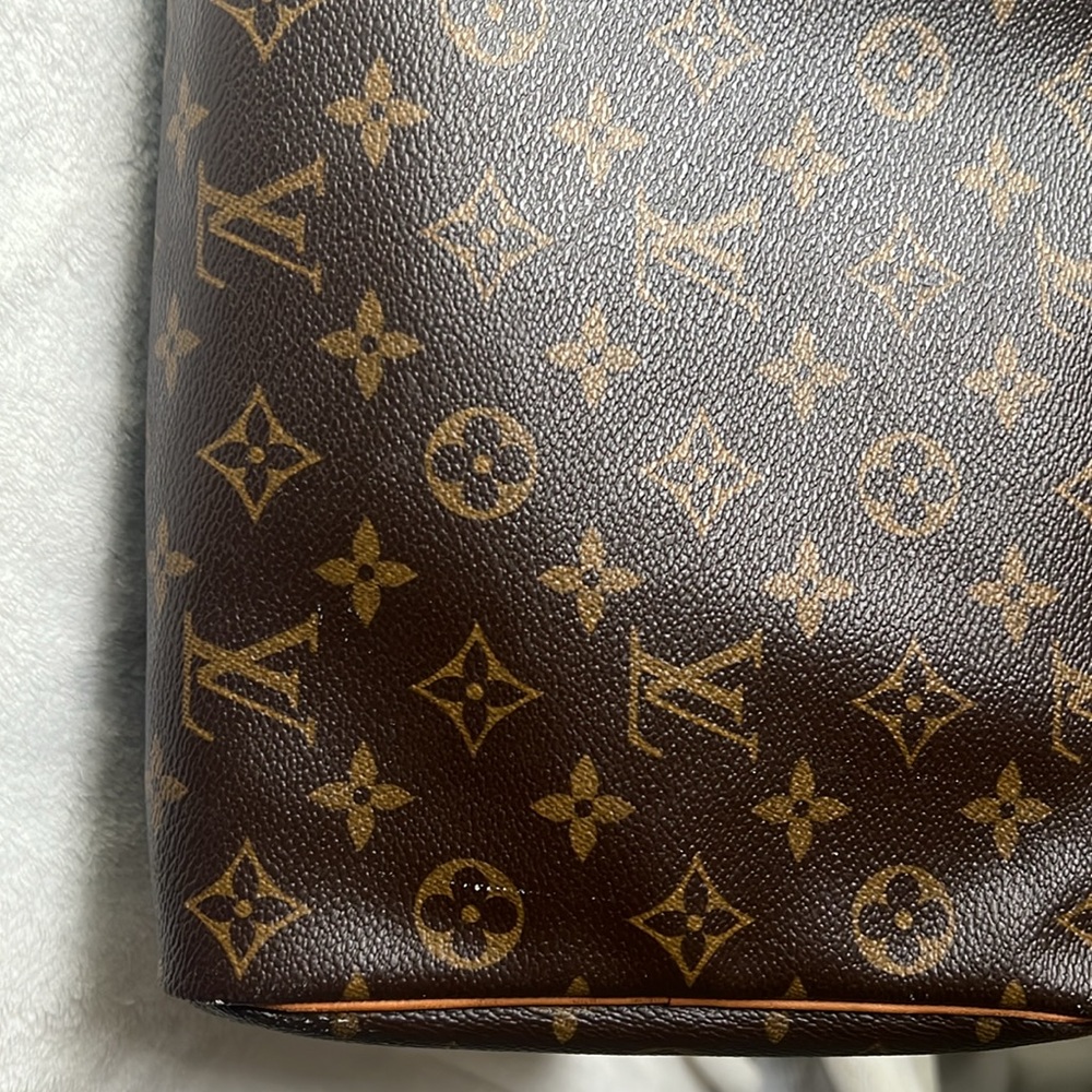 Louis Vuitton Brown Duffel Bag Speedy 35 - Picture 17 of 17
